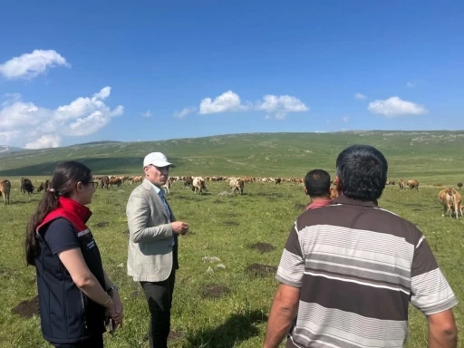 Tarım ve Orman M&uuml;d&uuml;r&uuml; Enver Aydın, 2 bin 500 rakımlı Susuz Yaylası&rsquo;nda &uuml;reticilerle buluştu
