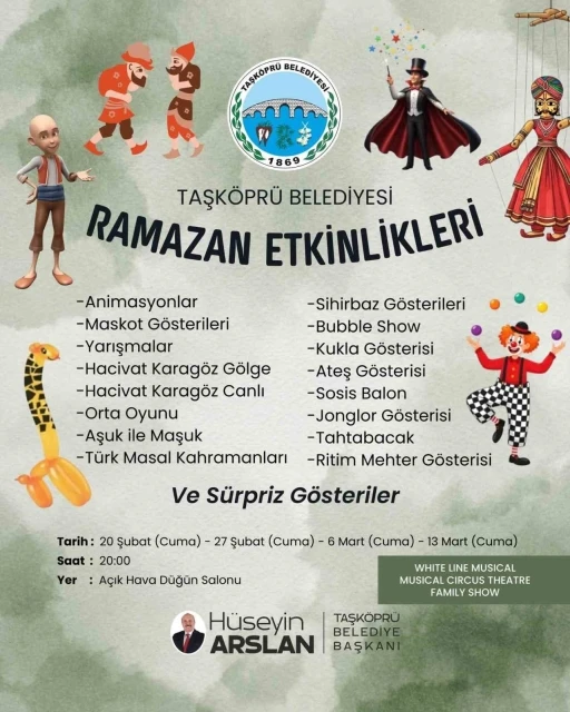 Taşk&ouml;pr&uuml;&rsquo;de Ramazan dolu dolu ge&ccedil;eek
