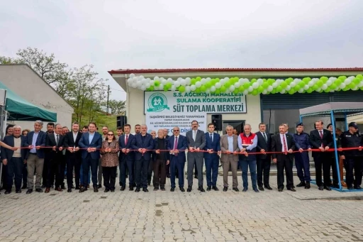 Taşk&ouml;pr&uuml;&rsquo;de s&uuml;t toplama merkezi t&ouml;renle hizmete a&ccedil;ıldı
