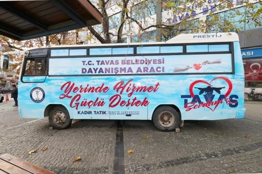 Tavas Belediyesi dayanışma aracı hizmete başladı
