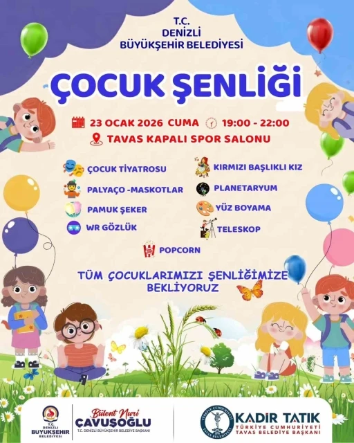 Tavaslı &ccedil;ocuklar yarıyıl şenliğinde eğlenecek
