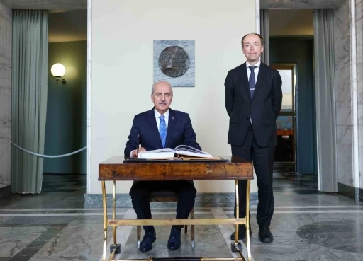 TBMM Başkanı Kurtulmuş, Finlandiya Parlamentosu Başkanı Halla-Aho ile Helsinki&rsquo;de g&ouml;r&uuml;şt&uuml;
