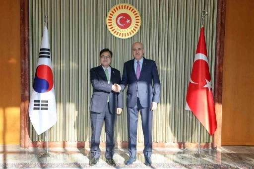 TBMM Başkanı Kurtulmuş, Kore Cumhuriyeti Ulusal Meclisi Başkanı Woo Wonshik ile g&ouml;r&uuml;şt&uuml;
