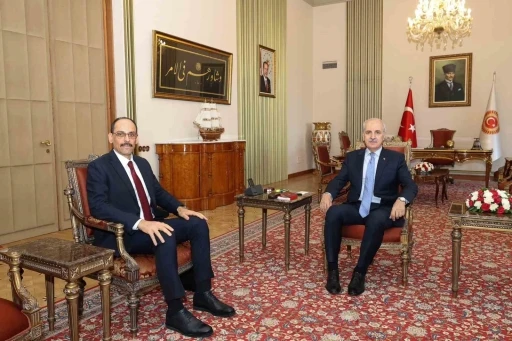 TBMM Başkanı Kurtulmuş, MİT Başkanı Kalın ile görüştü
