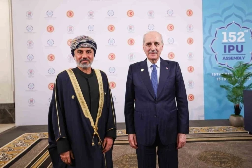 TBMM Başkanı Kurtulmuş, Umman Şura Meclisi Başkanı Al Maawali ile g&ouml;r&uuml;şt&uuml;
