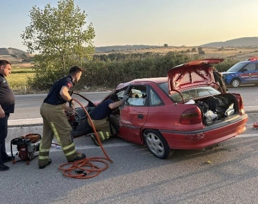 Tek taraflı trafik kazasında 4 kişi yaralandı
