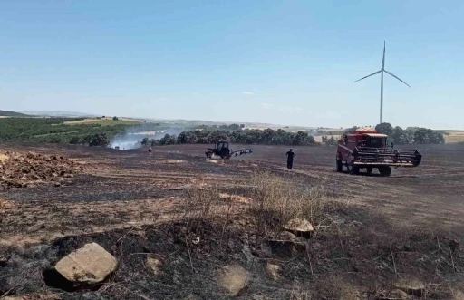 Tekirdağ’da 20 dönüm buğday ekili alan yandı
