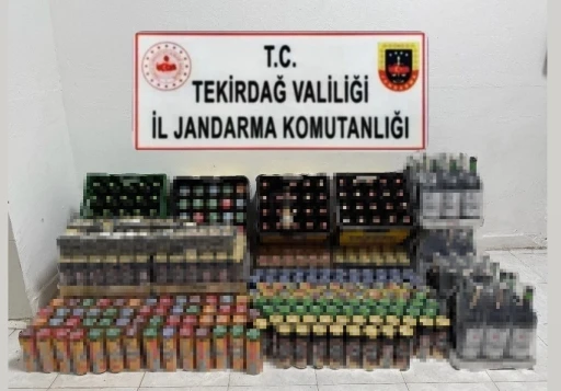 Tekirdağ’da 286 litre kaçak içki ele geçirildi
