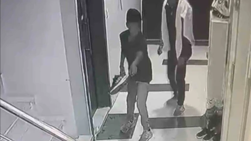 Tekirdağ’da çocuk hırsızlar zıplayarak kaçtı
