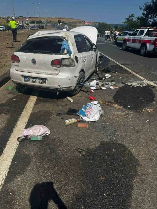 Tekirdağ&rsquo;da feci kaza: D&uuml;ğ&uuml;n hazırlığındaki &ccedil;ift yaralandı
