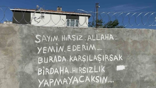 Tekirdağ’da hırsıza duvar yazılı tepki
