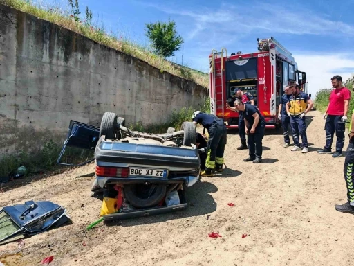 Tekirdağ&rsquo;da otomobil menfeze u&ccedil;tu: S&uuml;r&uuml;c&uuml; hayatını kaybetti
