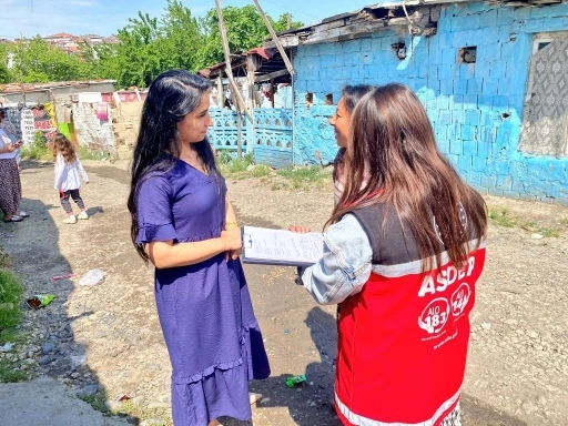 Tekirdağ&rsquo;da Roman mahallelerinde sosyal hizmet &ccedil;alışmaları s&uuml;r&uuml;yor
