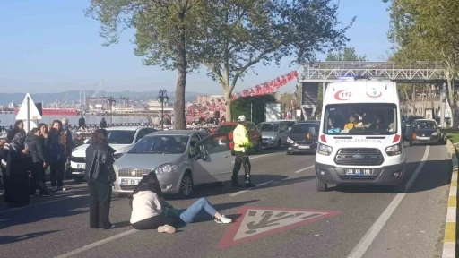 Tekirdağ&rsquo;da sahil yolundaki kazada motosiklet s&uuml;r&uuml;c&uuml;s&uuml; yaralandı
