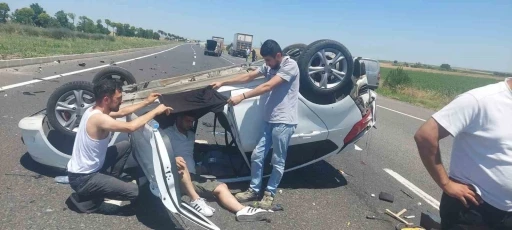 Tekirdağ&rsquo;da trafik kazası: 3 yaralı
