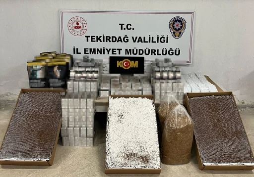 Tekirdağ’da tütün mamulü kaçakçılığı operasyonunda 2 tutuklama
