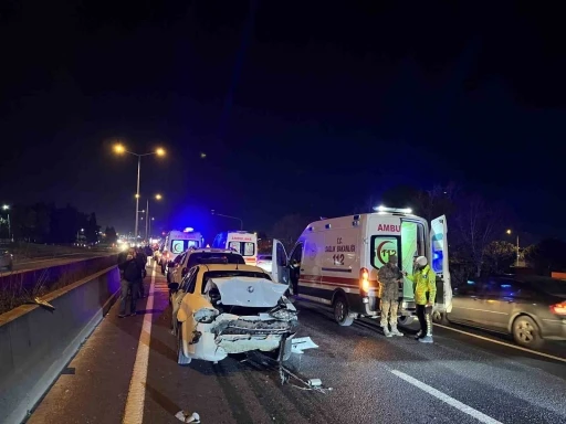 Tekirdağ’da zincirleme kaza: 2’si asker 5 yaralı
