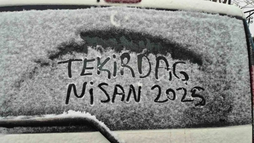 Tekirdağ’ın Süleymanpaşa ilçesinde yüksek kesimler karla kaplandı
