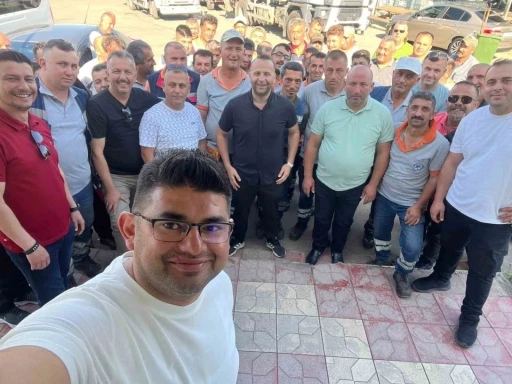 Temizlik İşleri Müdürlüğü’nde bayramlaştılar
