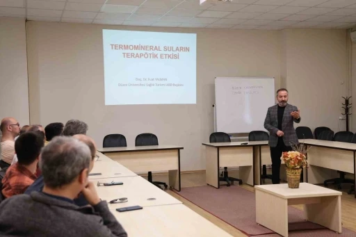 Termomineral suların terapötik etkisi anlatıldı
