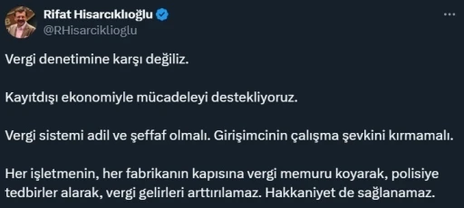 TOBB Başkanı Hisarcıklıoğlu: &quot;Vergi sistemi adil ve şeffaf olmalı&quot;

