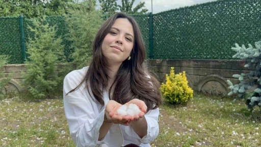 Tokat’ta ceviz büyüklüğünde dolu yağdı
