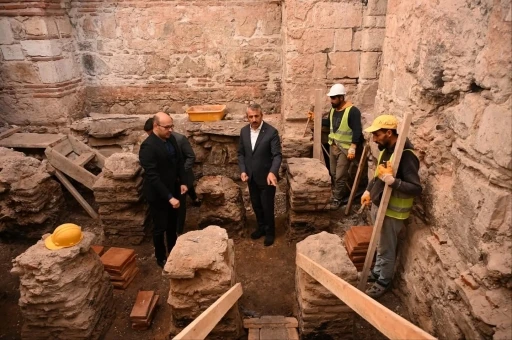 Toprak altından çıkan hazine "Gazimihal Hamamı"