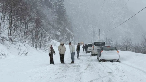 Trabzon-Bayburt karayolu Tilkibeli mevkiinde &ccedil;ığ
