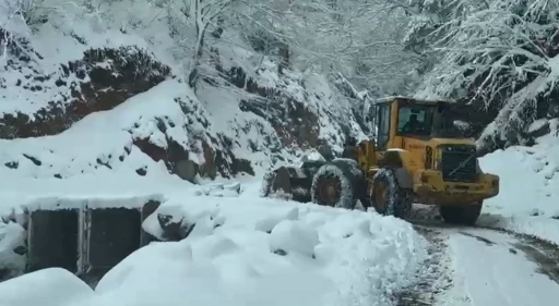 Trabzon&rsquo;da 24 mahalle yolu kar nedeniyle ulaşıma kapandı
