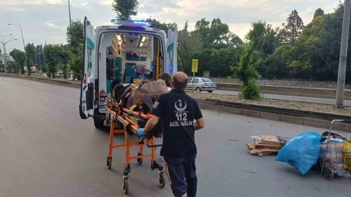 Trafiğe kapalı alanda kaza: 1 yaralı
