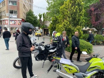 Trafiğe kapalı olan yaya bölgelerinde trafik denetimi
