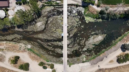 Tunca Nehri’nde su akışı durdu
