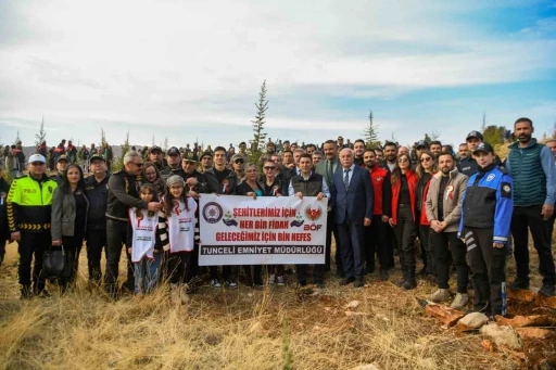 Tunceli’de 3 bin fidan toprakla buluştu
