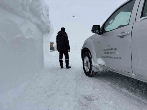 Tunceli&rsquo;de 83 k&ouml;y yolu ulaşıma kapalı
