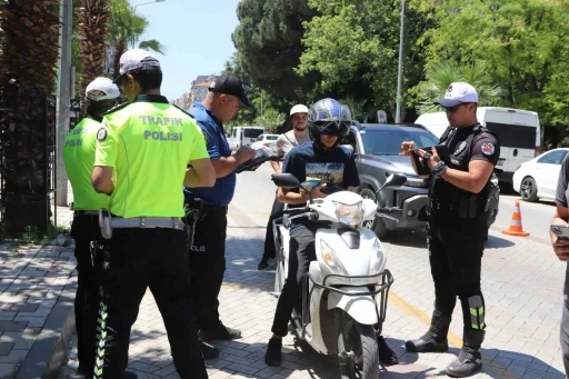 Turgutlu&rsquo;da yaz aylarının gelmesiyle kask denetimleri artırıldı
