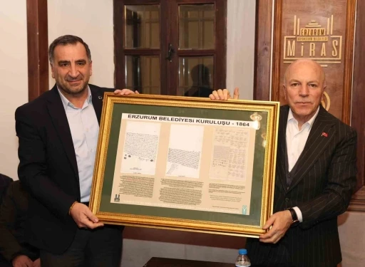 T&uuml;rkiye Dil ve Edebiyat Derneği, Erzurum B&uuml;y&uuml;kşehir Belediyesi tarihine ışık tuttu

