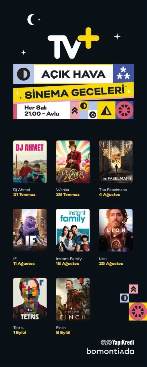 TV+ ile a&ccedil;ık hava sinema geceleri başlıyor
