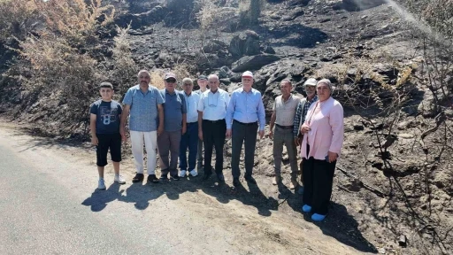 TZOB Genel Başkanı Bayraktar yangının vurduğu b&ouml;lgede inceleme yaptı
