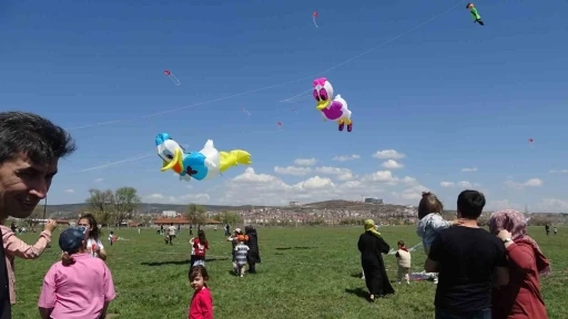 Uçurtma şenliği ile gökyüzü renklendi
