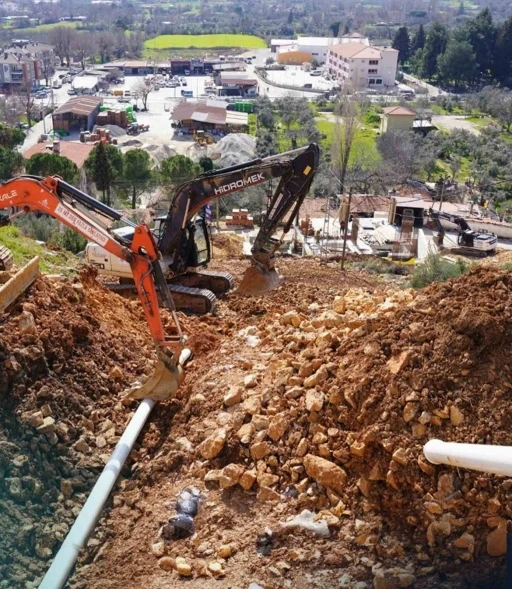 Ula&rsquo;nın i&ccedil;me suyu hatları yenileniyor
