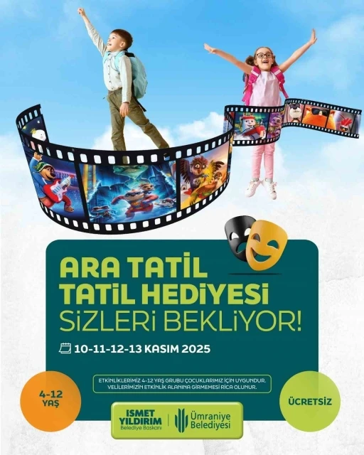 Ümraniye Belediyesi’nden çocuklara ara tatil hediyesi
