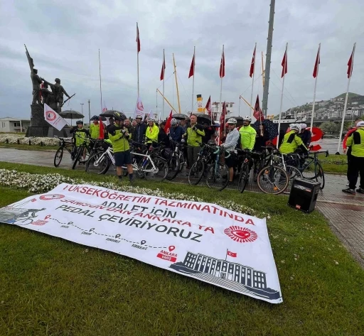 &Uuml;NİPERSEN&rsquo;den Samsun&rsquo;dan Ankara&rsquo;ya bisikletli eylem
