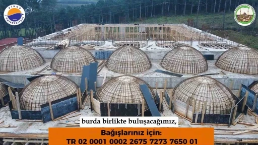 Üniversitesi camisi inşaatı yükseliyor
