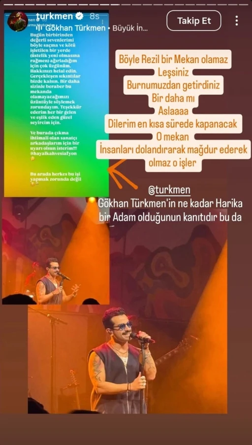 Ünlü sanatçı Gökhan Türmen’e Afyonkarahisar’da büyük şok
