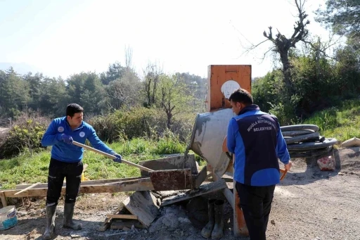 &Uuml;RETİCİNİN TALEBİ &Uuml;ZERİNE SULAMA HAVUZU KAPASİTESİ 30 TONA &Ccedil;IKARILDI