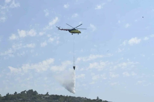 Urla Balıklova&rsquo;daki orman yangını kontrol altında
