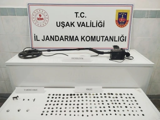 Uşak&rsquo;ta 161 sikke ele ge&ccedil;irildi
