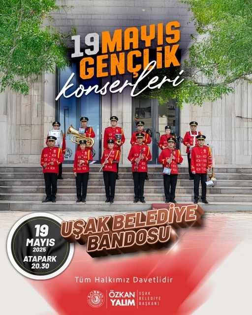 Uşak’ta 18-20 Mayıs tarihleri arasında gençlik konserleri düzenlenecek

