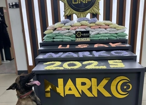 Uşak’ta çok sayıda uyuşturucu hap ele geçirildi
