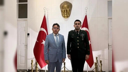 &Uuml;tğm. Mutlu Duran&rsquo;dan Kaymakam Kaya&rsquo;ya Ziyaret